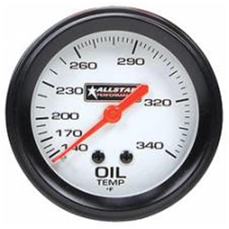 Allstar Performance 140-280F 2.62 in. Dia. Oil Temperature Gauge ALL80097