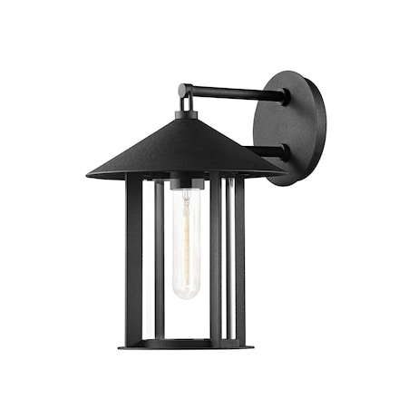 Troy Lighting Long Beach 1 Light Wall Sconce 9 In. Textured Black B1951-TBK