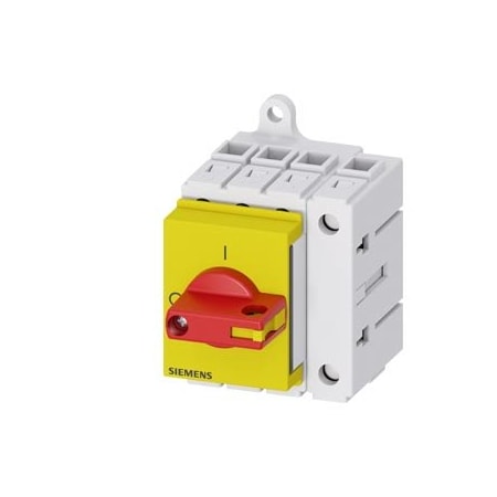 Siemens Load disconnector 3LD3, Iu 16 A Main switch 3-pole + N Rated operating 3LD3030-0TL13