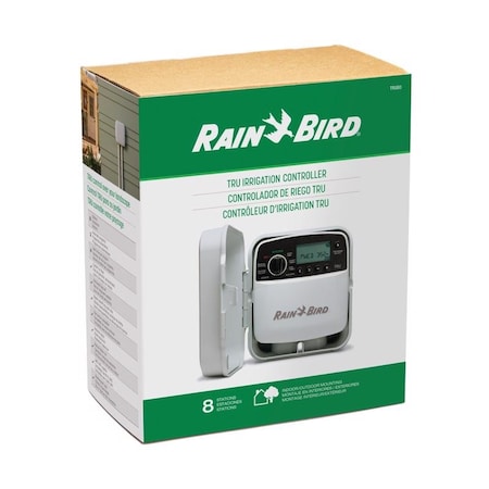 Rain Bird Programmable 8 Zone Sprinkler Timer TRU8O