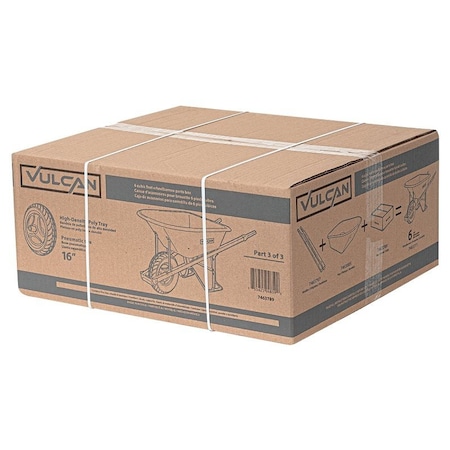 Vulcan Wheelbarrow Accessory Box, For PH6-S-OR BOX -PH6-S-OR