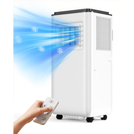 Edendirect 6500 BTU DOE Portable Air Conditioner Cools 215 sq ft with Dehumidifier and Remote ZR-FDP29-2024V1R3