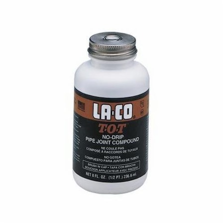 La-Co T-O-T LEAD-FREE PIPE THREAD COMPOUND, 0.5 PT BRUSH-IN CAP BOTTLE, GRAY 012219