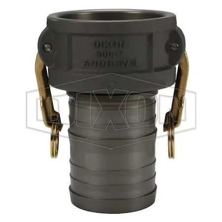 Dixon Type-C Cam and Groove Coupler, 2 in Nominal, Female Coupler x Hose Shank End Style, Aluminum 200-C-ALH