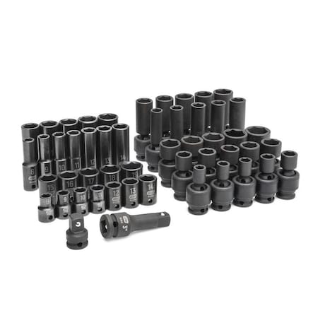 Gearwrench Drive Metric Master Set, 3/8 in, 51 PC 89092