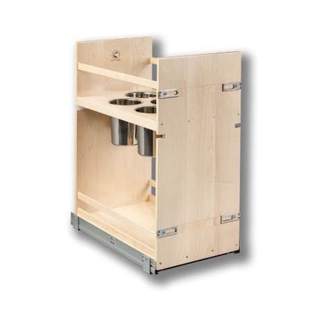 Century Components Signature Series Base Cabinet Organizer, 13.375 in. W Solid Maple SIGCAN130PF