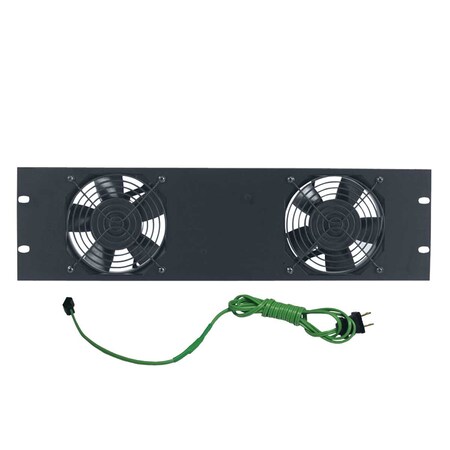 Lowell Panel w 2 whisper fans 3U FW2-3T