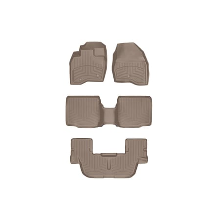 Weathertech Tan, Front and Rear and Rear FloorLiner HP 459811IM-45359-4-3IM