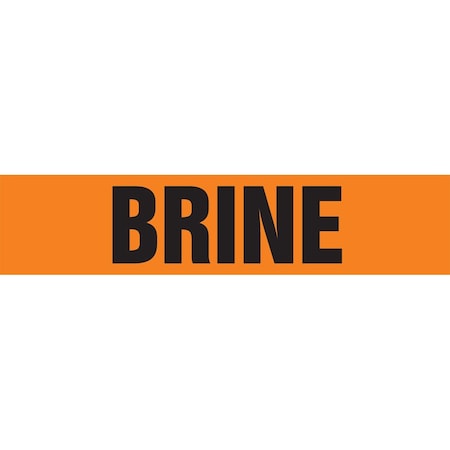 Accuform ASME ANSI PIPE MARKER BRINE RPK175STB
