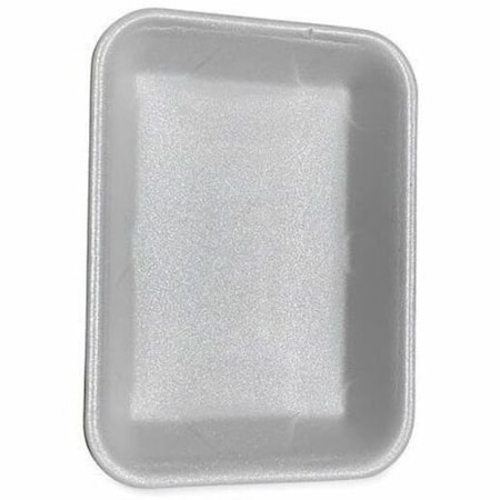 Gen Meat Trays, No 4P, 9.5 x 7.19 x 1.2, White, 500PK 4PWH