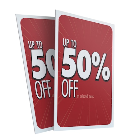 Signmission 50% Off, Plastic Signs Only 24 Inch x 36 Inch, Corrugated Plastic, 2PK CSB-2436-2PACK-30335