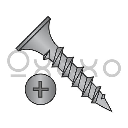 Oxoxo 7X3 Phillips Bugle Head Coarse Thread Drywall Screw Black Phosphate Particle Board, 2000PK 410997
