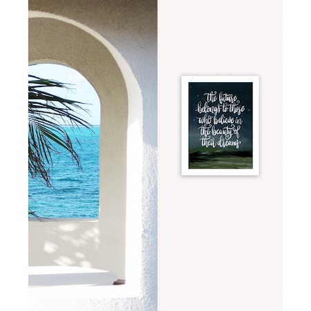 Homeroots Beauty of Your Dreams 1 White Framed Print Wall Art 416150
