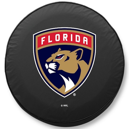 Holland Bar Stool Co 24 x 8 Florida Panthers Tire Cover TCNFlaPanBK