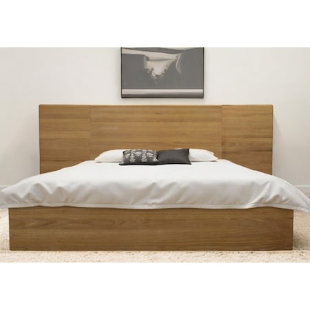 Homeroots Natural Wood King Bed Frame 558194