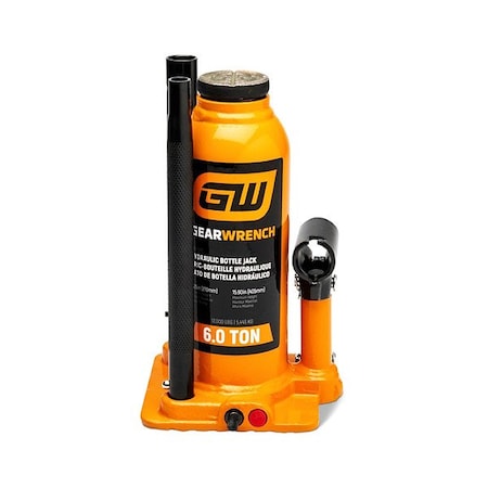 Gearwrench Hydraulic Bottle Jack, 6 ton GWHBJ6T