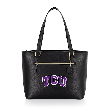 Picnic Time Family Of Brands NCAA TCU Horned Frogs Uptown Cooler Tote Bag - Insulated Lunch Bag 743-01-179-844-0