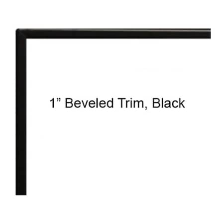 Empire 1 in. Beveled Adjustable Trim Kit Matte Black DF36LBL