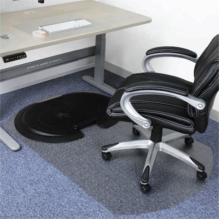 Floortex Chair Mat, Contoured, Without Floor, Clear FCA11S