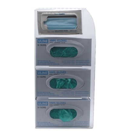 Omnimed Triple Glove and Single Face Mask Dispenser 305370