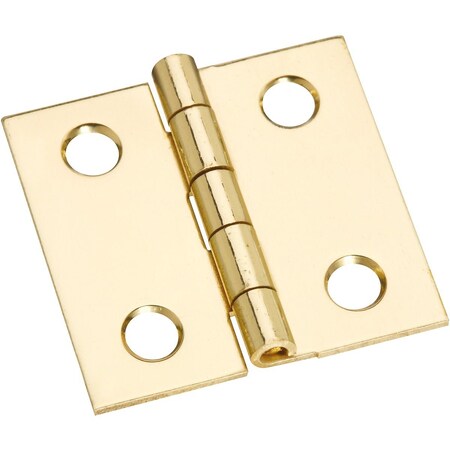 National Hardware 1'' x 1'' Brass Medium Decorative Hinge, 4PK N211-334