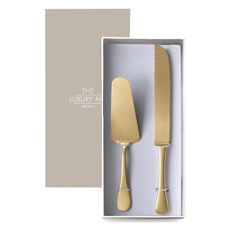 Mepra Brescia Cake Set - 2 Pieces - Ice Gold 1020B44167OI