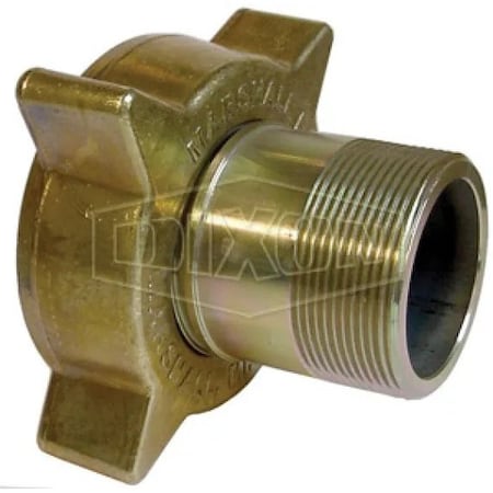 Dixon Filler Coupling, 3-1/4 x 2 in, Female ACME x MNPT, Brass, Domestic ME130