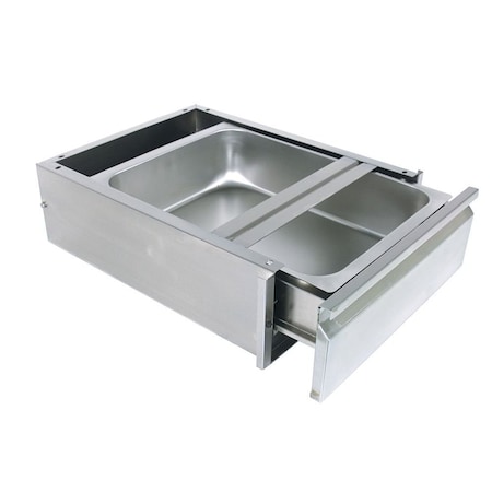 Diversified Spaces Rectangle Drawer For Stainless Tables, 5" Deep, 27" W, 26" L, 8" H, Oak 250487