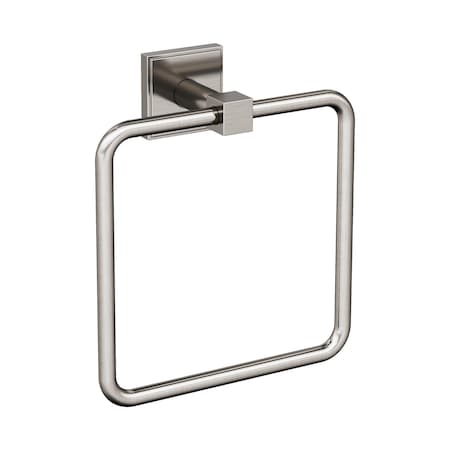 Amerock Appoint Brushed Nickel Traditional 7-1/16 in 179 mm Length Towel Ring BH36072G10