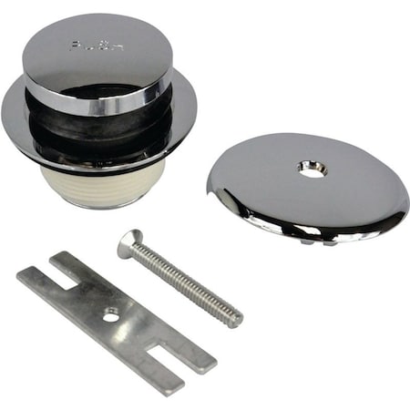 Danco Tub Drain Trim Kit, Brass, Chrome, For 112 in and 178 in Drain Shoe Sizes 88981