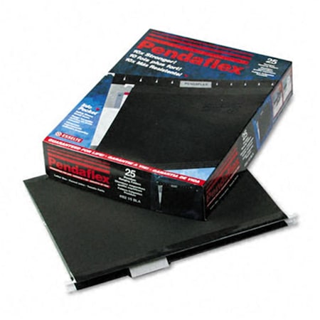 Pendaflex Reinforced Hanging File Folders Kraft Letter Black, 25PK 415215BLA