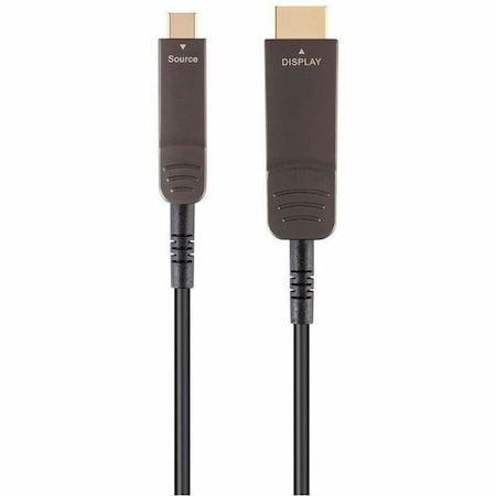 Monoprice SlimRun AV USB 3.1 Type-C to HDMI Video Cable_ 50ft_ 4K@60Hz_ Fiber Op 38583