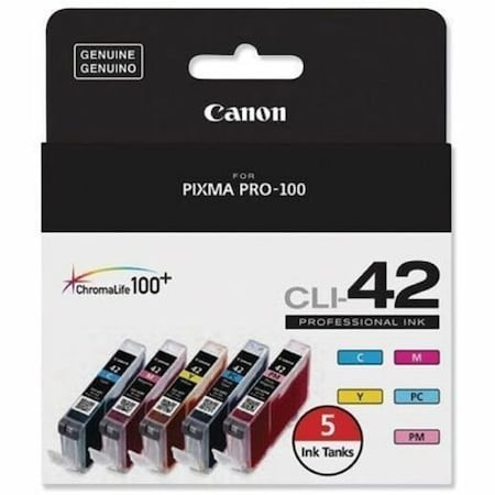 Canon ChromaLife100+ Ink 6385B010 (CLI-42), Cyan/Magenta/Photo Cyan/Photo Magenta/Yellow 6385B010