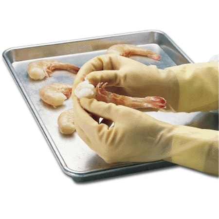 Fasttrack2Fitness Unlined Latex Rubber Glove, Size 8 FA1865423