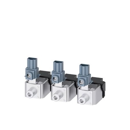 Siemens box terminal TS1.2 3 units 10 AWG&3/0 with aux. conductor voltage tap 3 3VA9143-0JH12