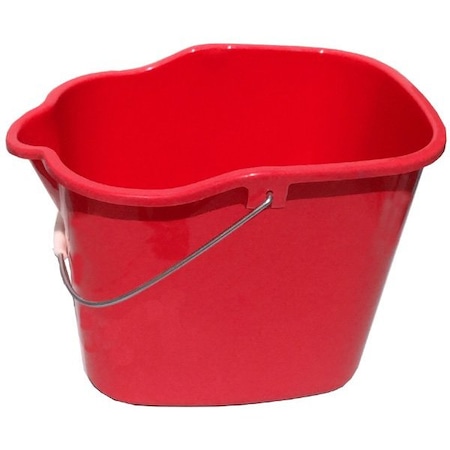 Tuff Stuff Products SB17RD 17 qt. Square Utility Bucket; Red SB17RD
