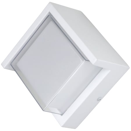 Sunlite LED White Square Modern Outdoor Light Fixture with Canopy, 12W Color Selectable 30K/40K/50K 85114-SU