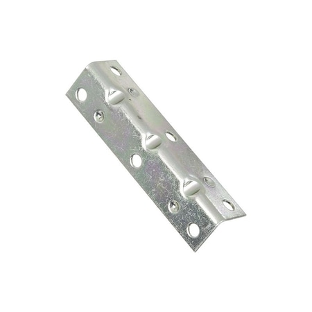 National Hardware V113 Series Corner Brace, 3-1/2 in L, 3/4 in W, 3-1/2 in H, Steel, Zinc, 4PK N220-079