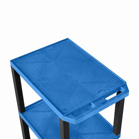 Luxor Plastic, 300 lbs / 100lbs per shelf Load Capacity, 42.5 in L, 24 in W, 42.5 in H UCPL1BU-B