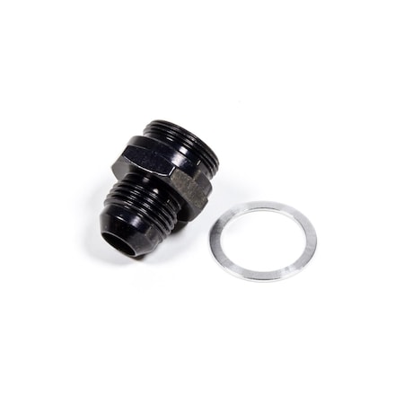 Fragola 491948-BL 0.88 x -8 AN 20 Carb Adapter Fitting, Black FRG491948-BL