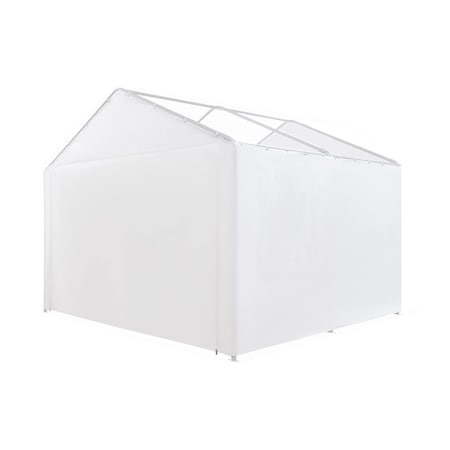 King Canopy 10ftx13ft Canopy Enclosure Sidewall Kit w/ Flaps, Fits 10ft 8in by 13ft frames, White SWK1013WF-2