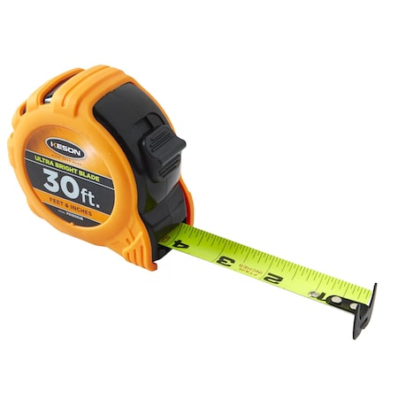 Keson 30 ft Tape Measure, 1 in Blade PG1830UB