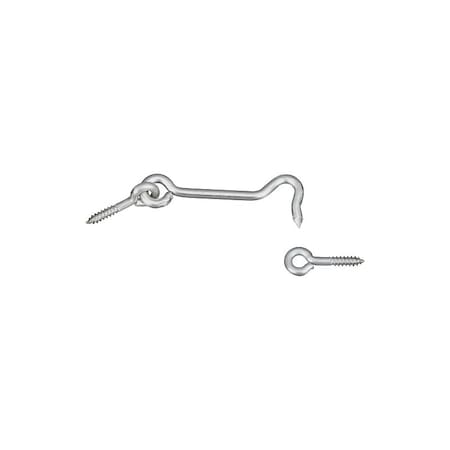 National Hardware V2003 Series Hook and Eye, Stainless Steel, 2PK N348-409