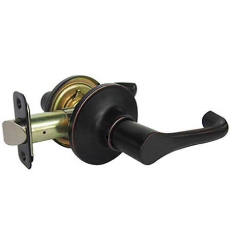 Taiwan Fu Hsing Industrial TruGuard Reversible Milano Passage Lever Lockset, Aged Bronze 221773