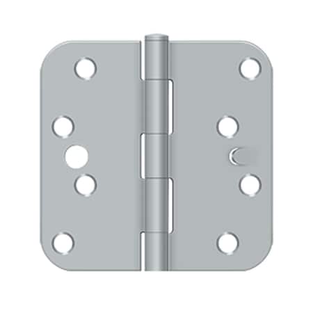 Deltana 4x4x5/8 Radius Hinge Security, Satin Chrome Finish S44R5BK26D-S