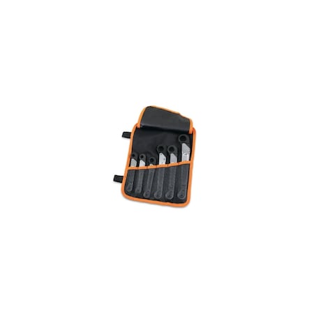 Beta Set of 6 Ratchet Opening Single End 12-Point Flare Nut Wrenches, Metric 10-22mm 120/B6N