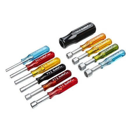 Xcelite Nut Driver Set, 11 Pieces, SAE, Hollow PS120N