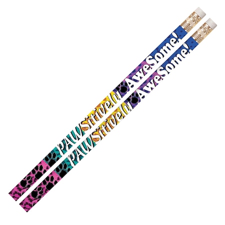 Musgrave Pencil Co Pawsitively Awesome Motivational Pencil, 144PK MUS2484G