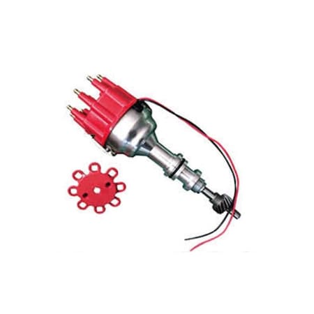 Absurdo Race Pro Billet Aluminum Distributor Cap for SB Ford 351W, Red AB2204702