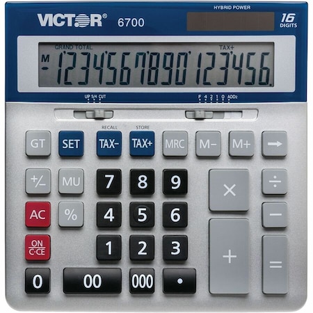 Victor Technology Desktop Calculator, Large 6700